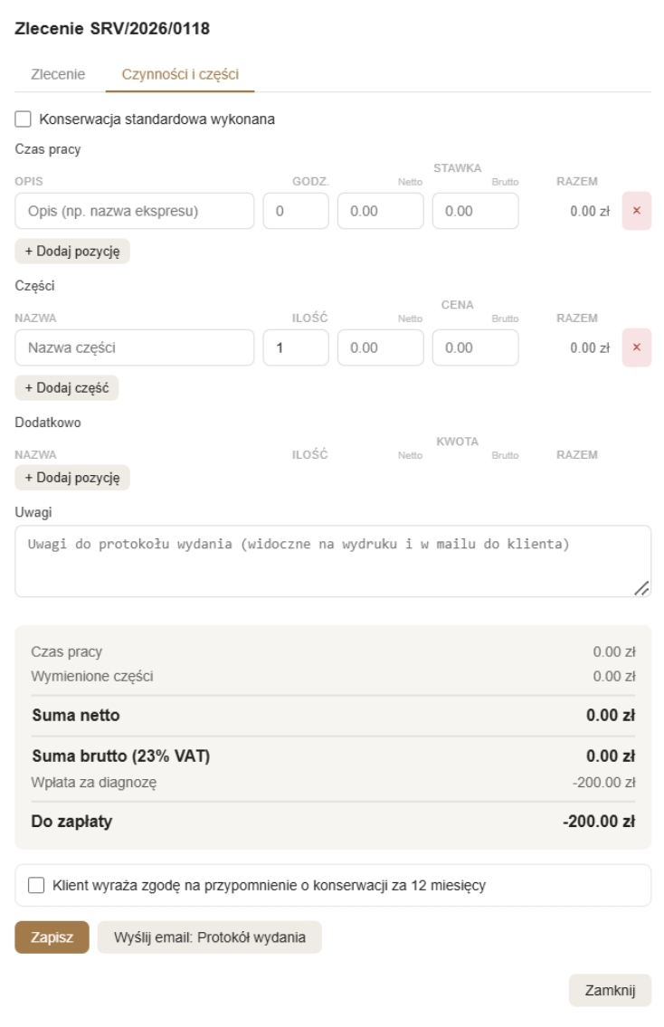 Protokół wydania sprzętu do druku/PDF